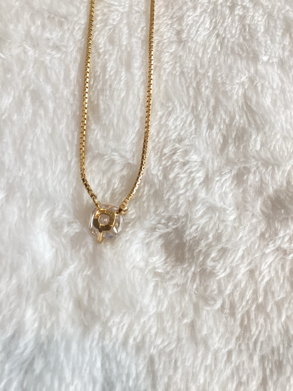 Anthropologie 14KT Gold Plated Floating Crystal Necklace NEW - Picture 9 of 11